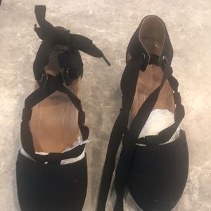 Vionic Women's Aruba Kaitlyn Lace-up
Wedge - Ladies Espadrille Wedges 8.5 blk